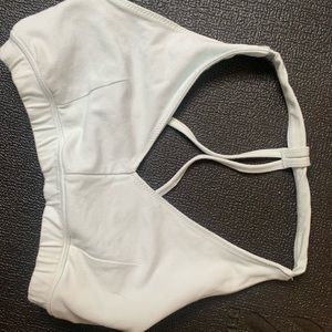 Light aqua blue sports bra - light/medium support